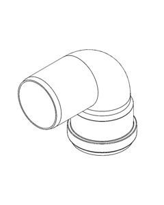 Bend plastic 87° DN50